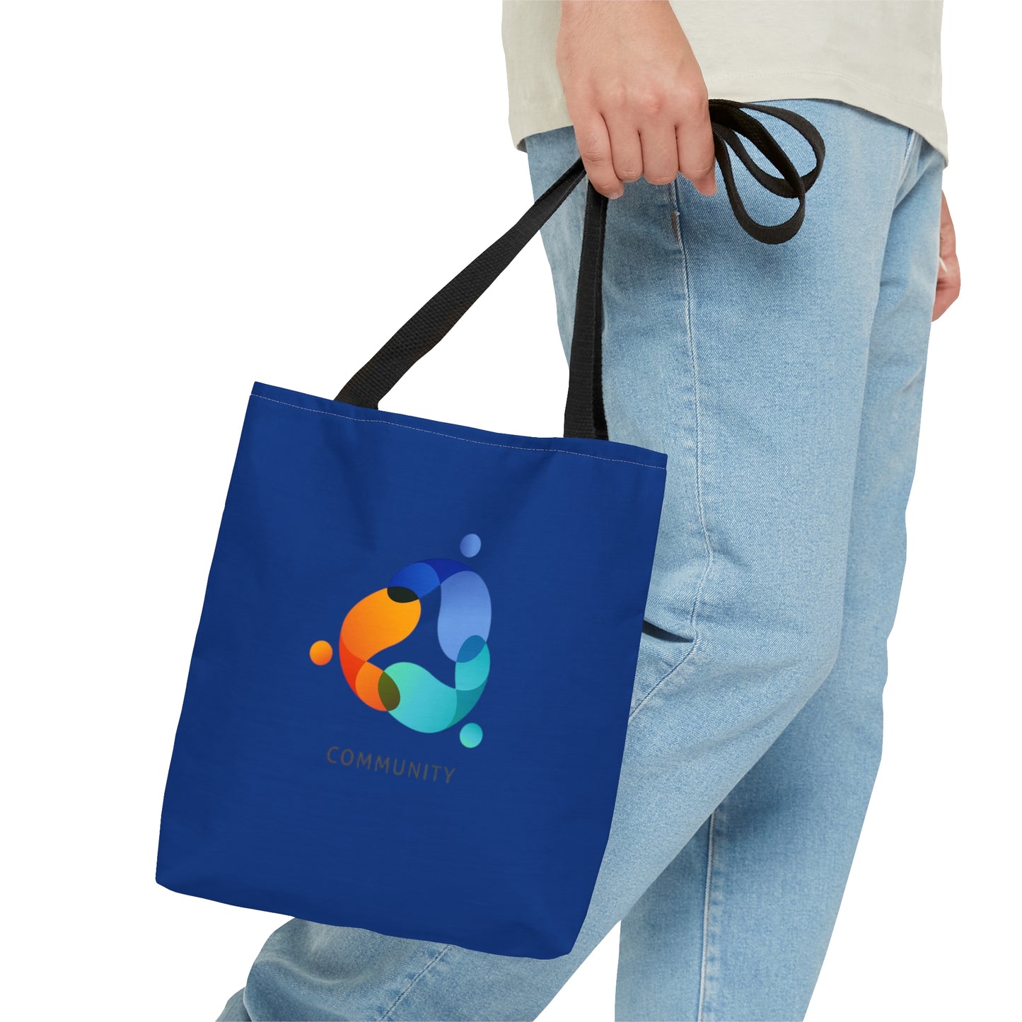 Dark Blue Community Tote Bag