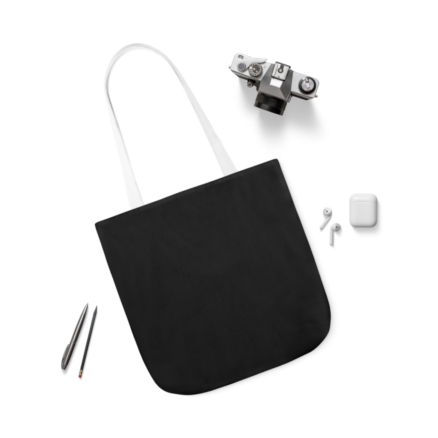 Black Canvas Tote Bag