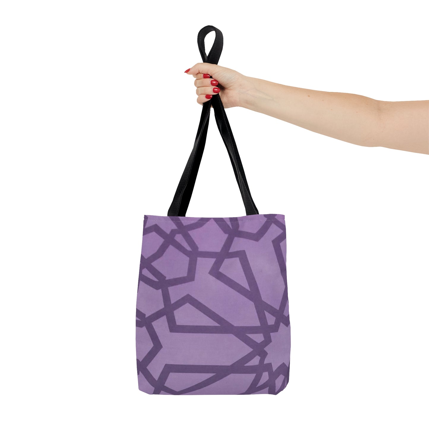 Purple Tote Bag (Geometric Patterns)