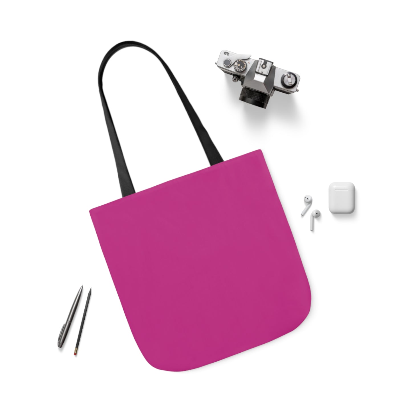 Pink Canvas Tote Bag