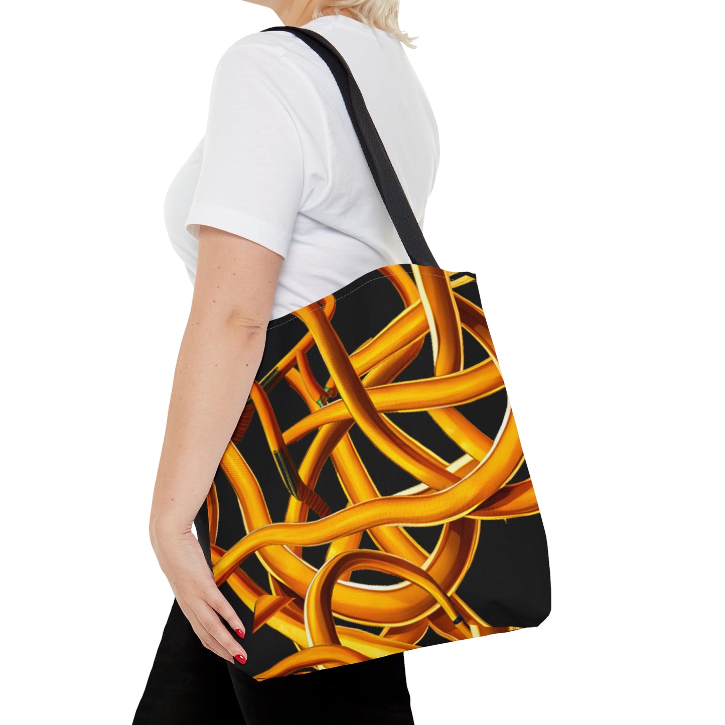 Yellow Chain Tote Bag