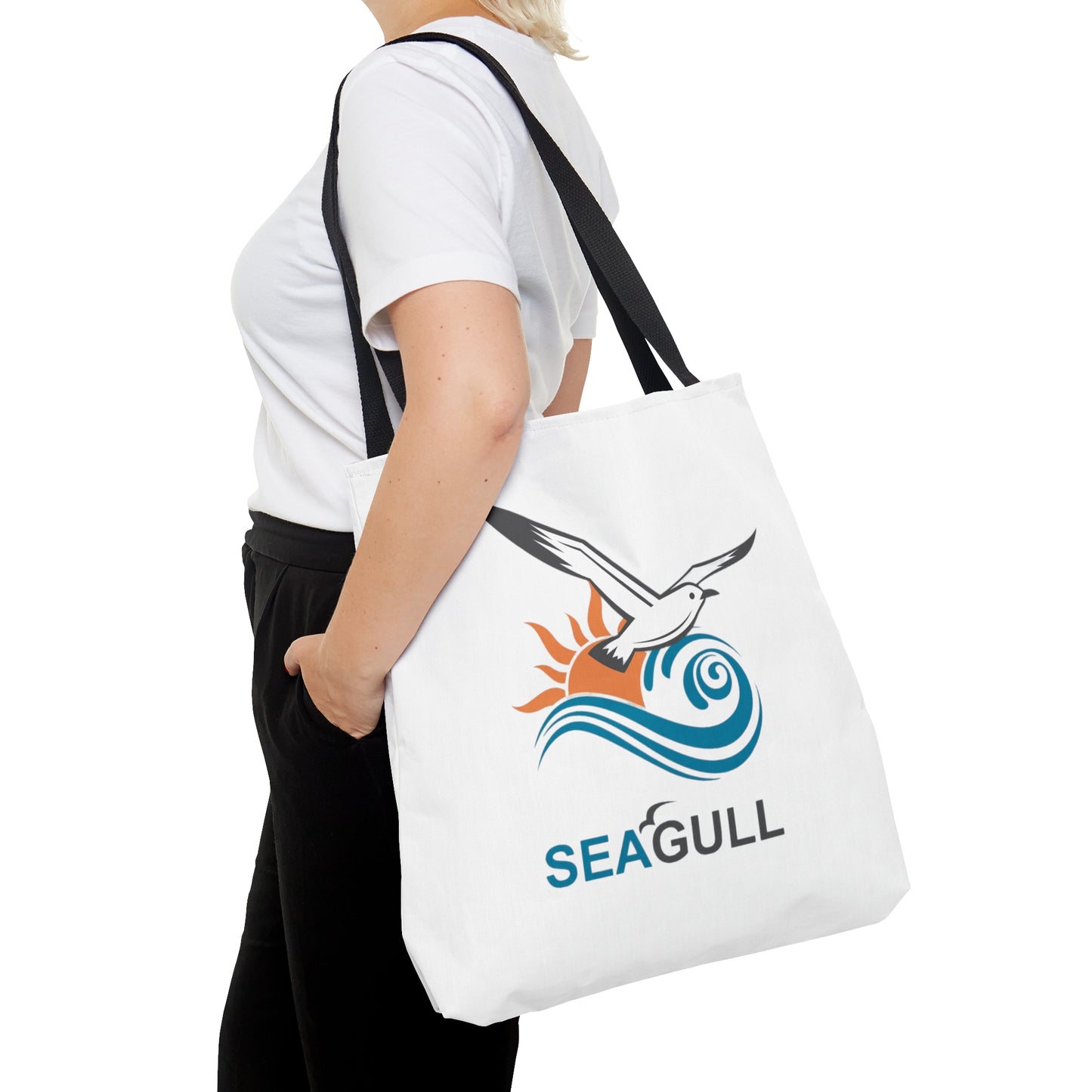 White seagull Tote Bag