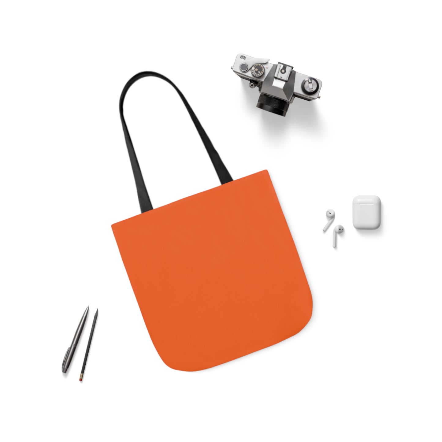 Orange Canvas Tote Bag