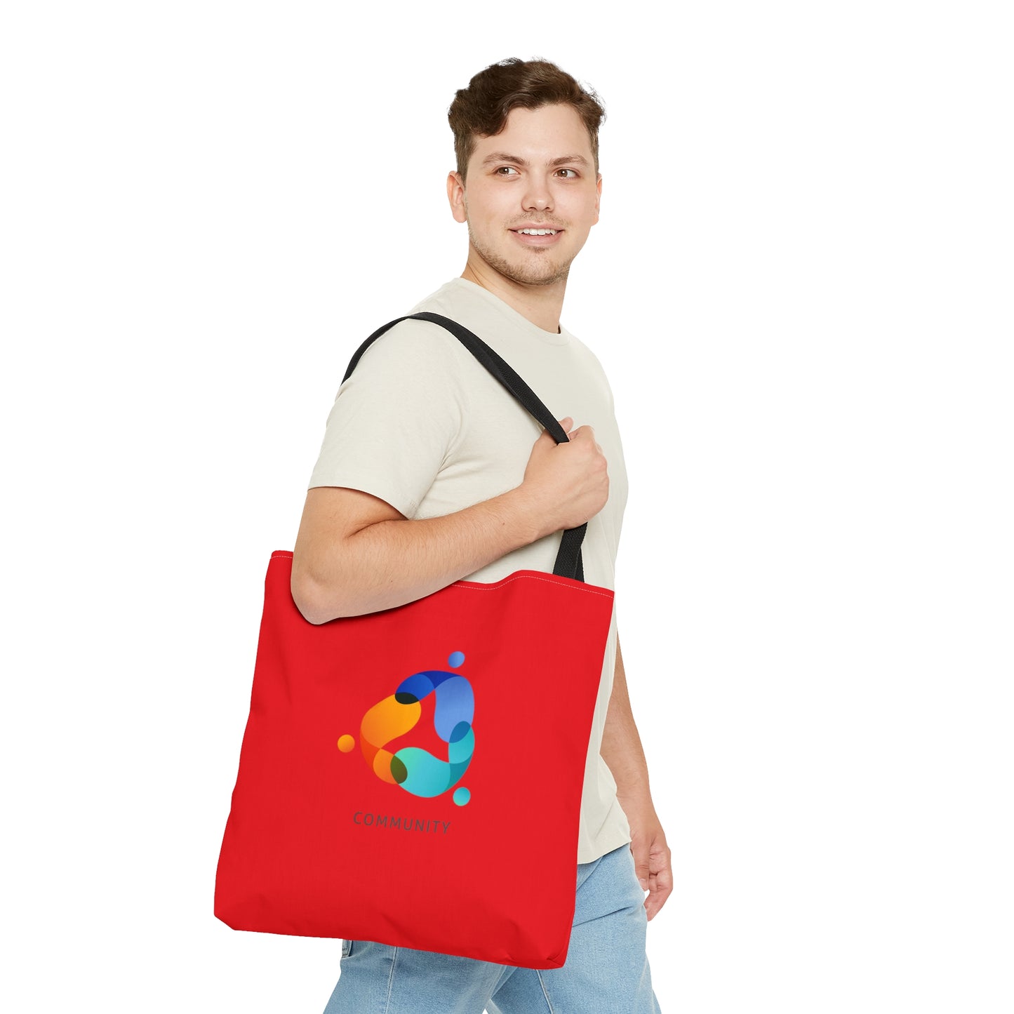 Red Community Tote Bag