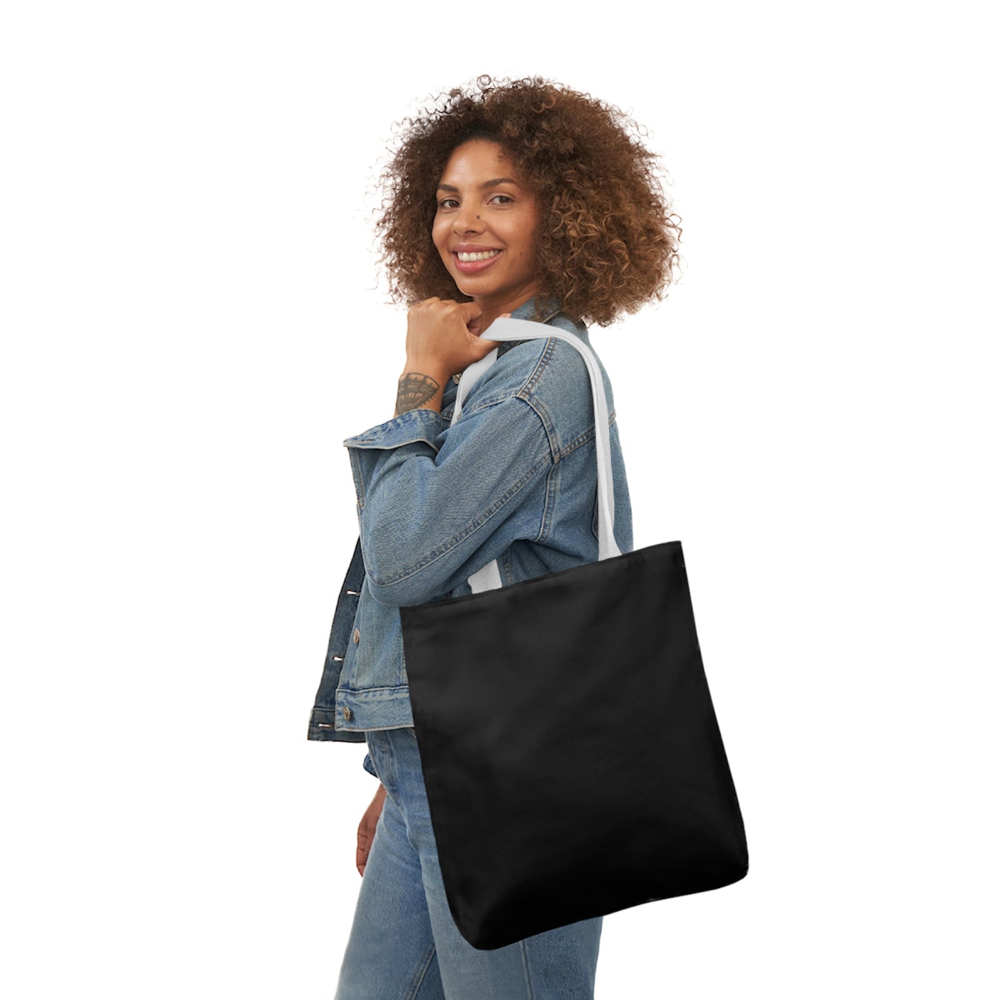 Black Canvas Tote Bag