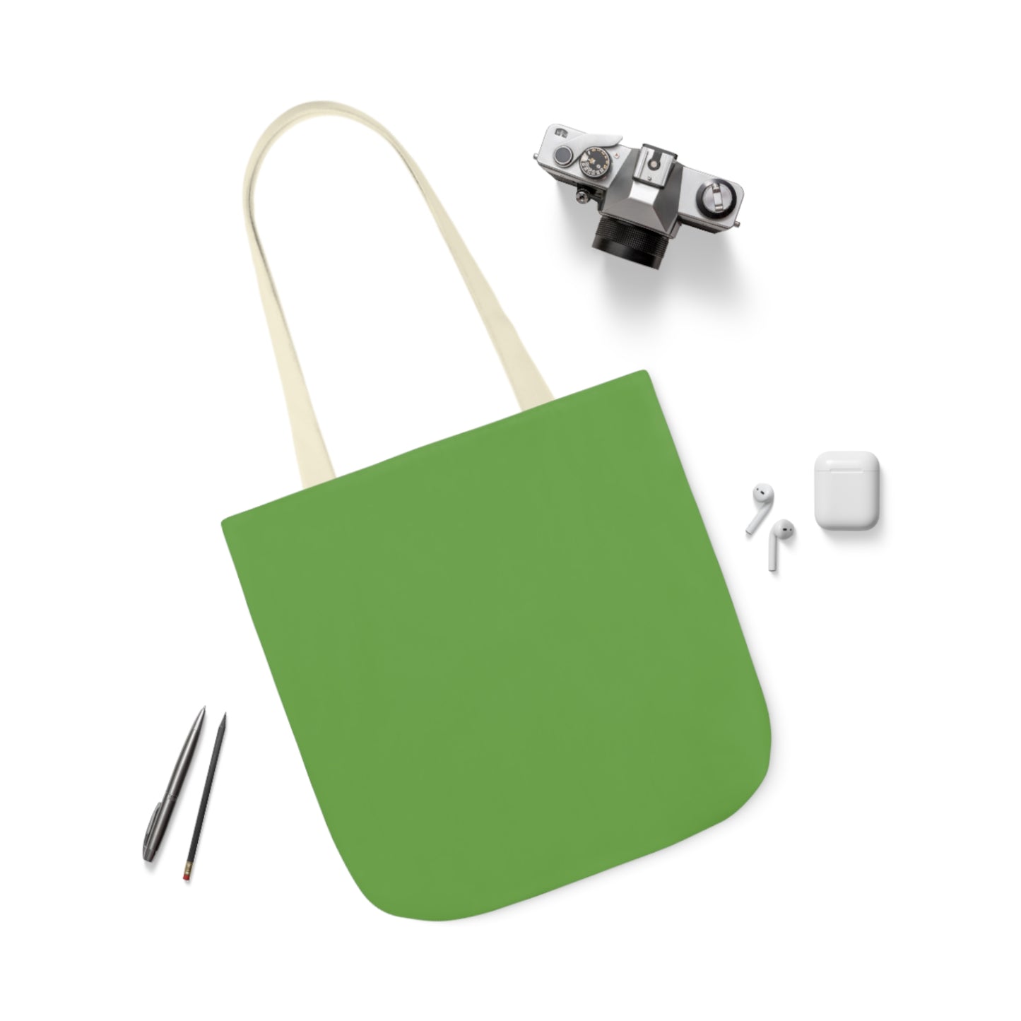 Green Canvas Tote Bag