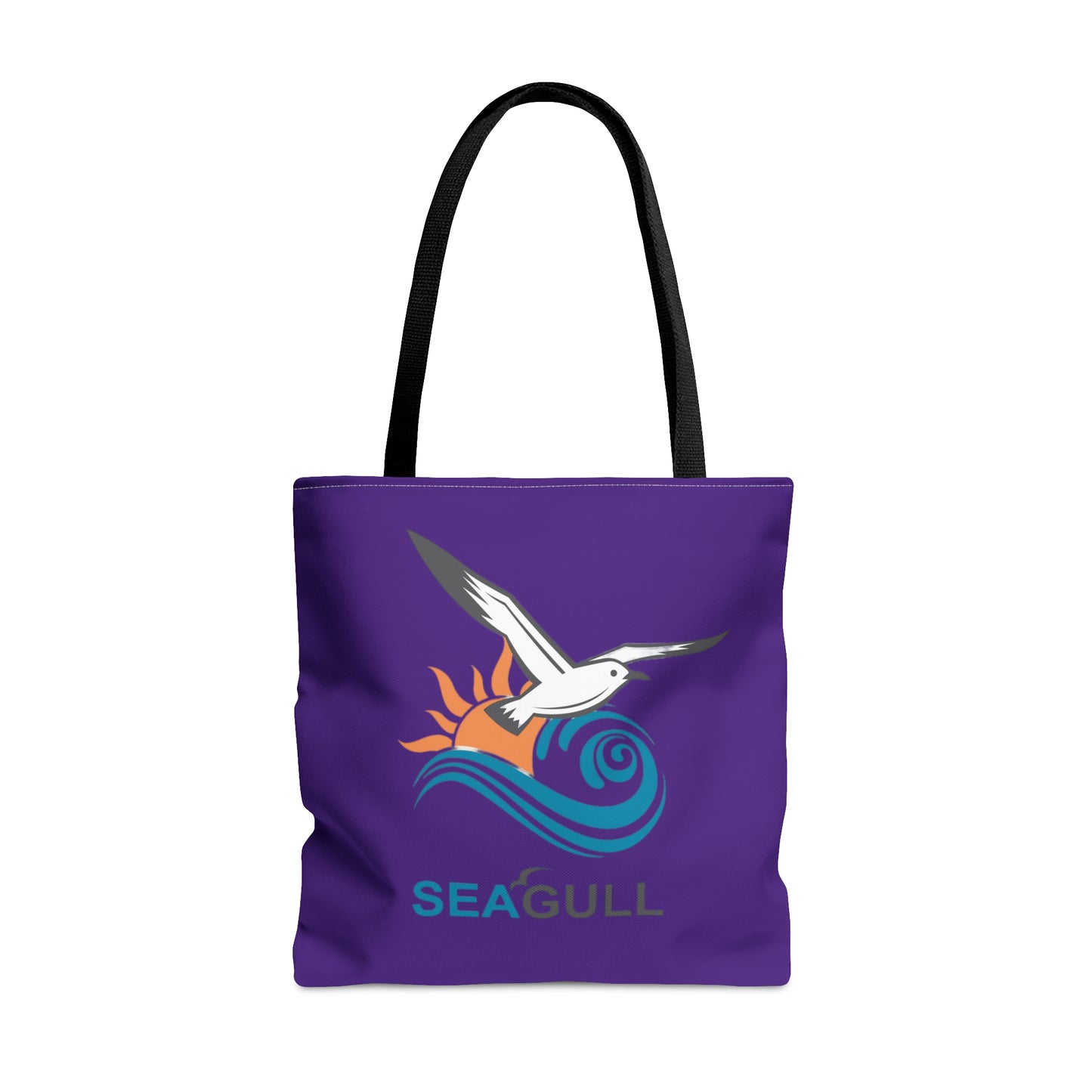 Purple Seagull Tote Bag