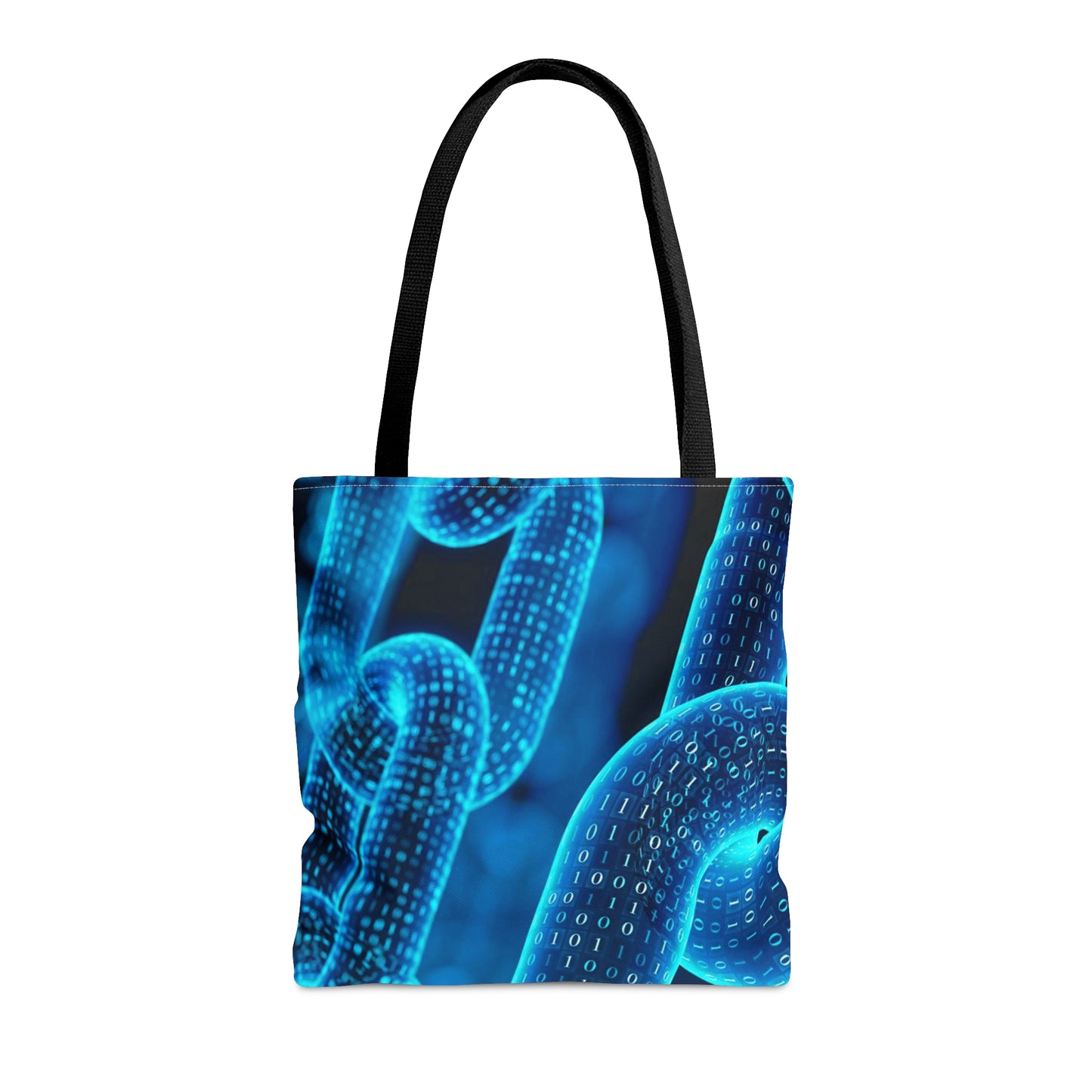 Blue Chain Tote Bag