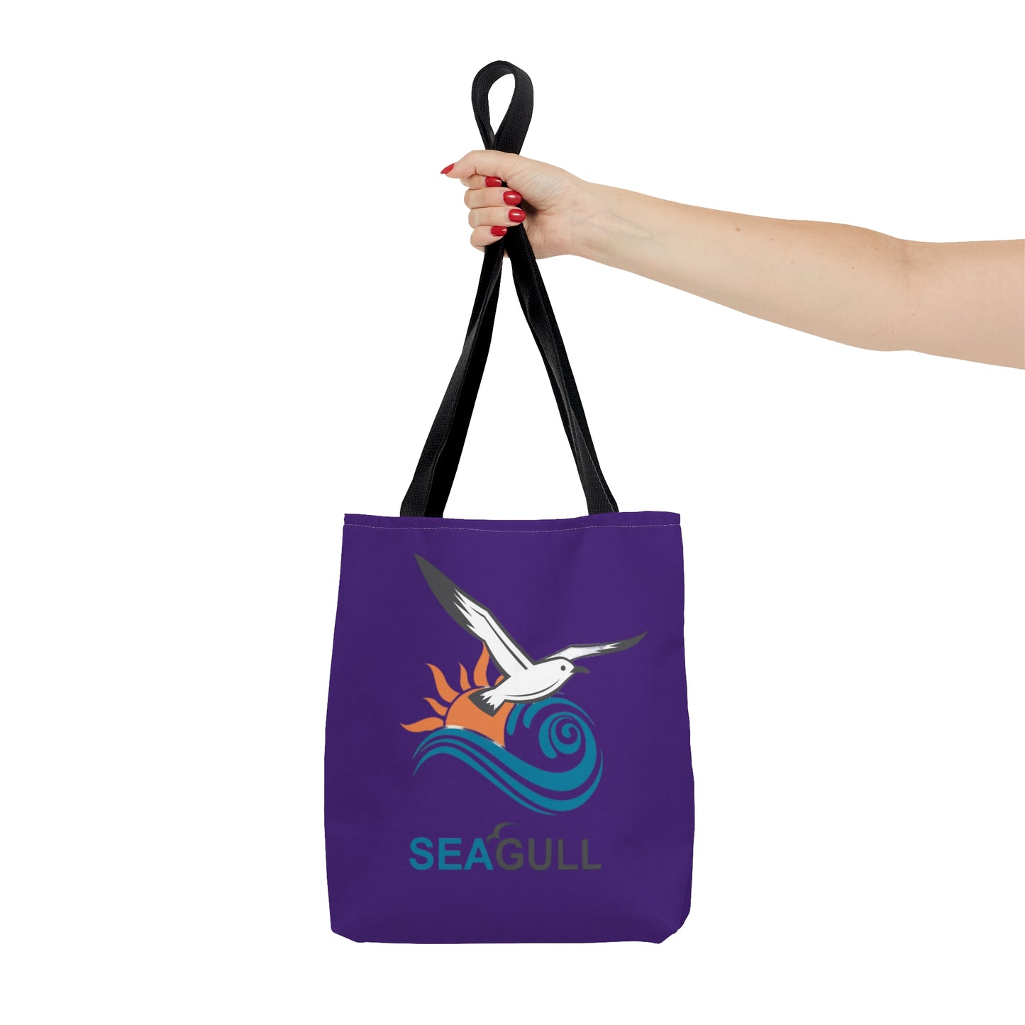 Purple Seagull Tote Bag