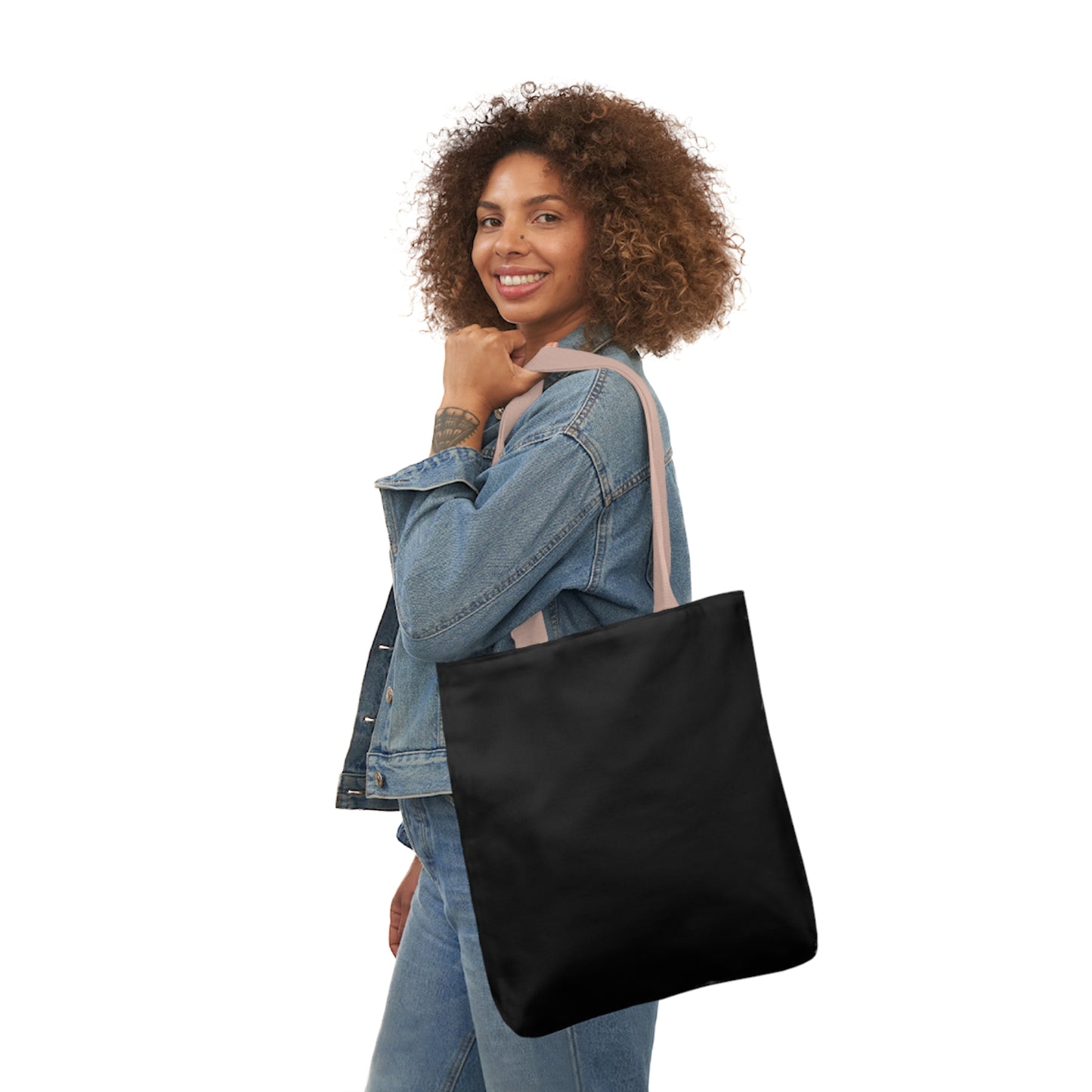 Black Canvas Tote Bag