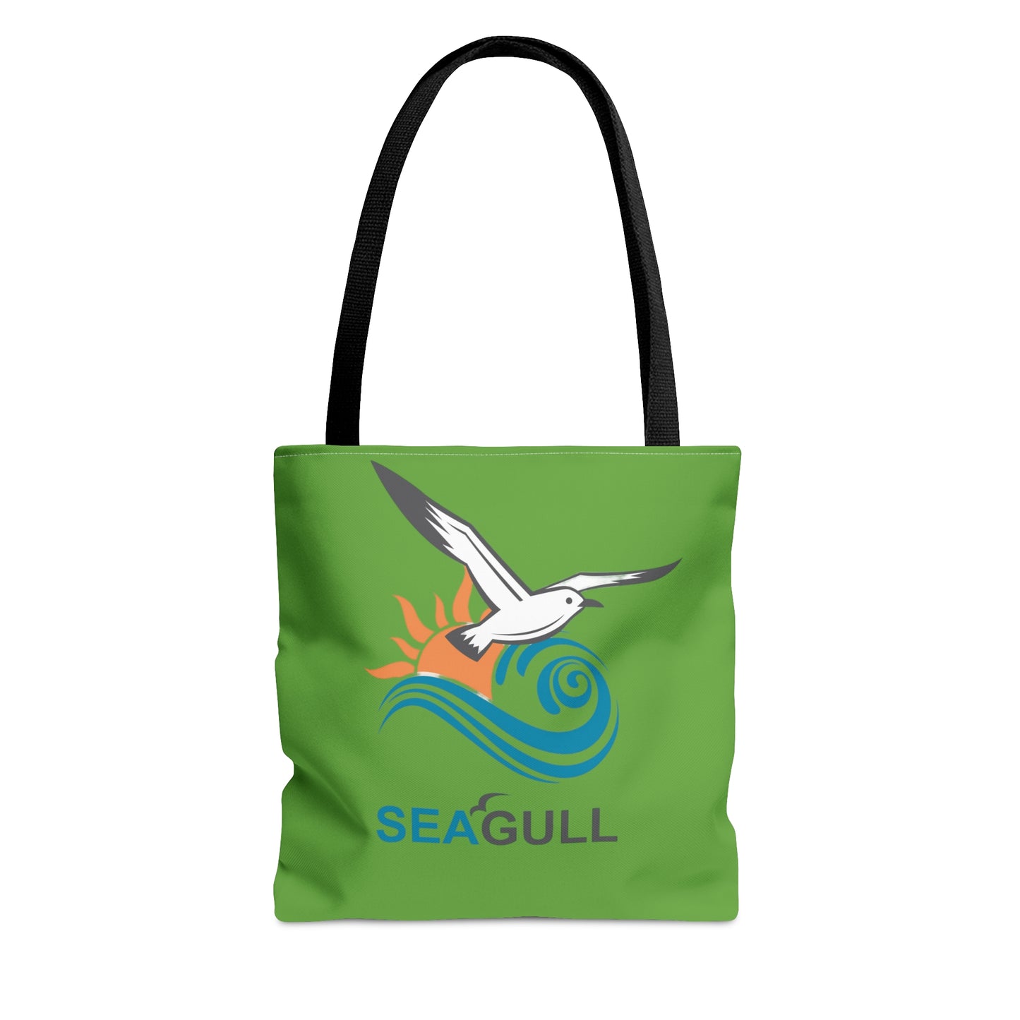 Green Seagull Tote Bag