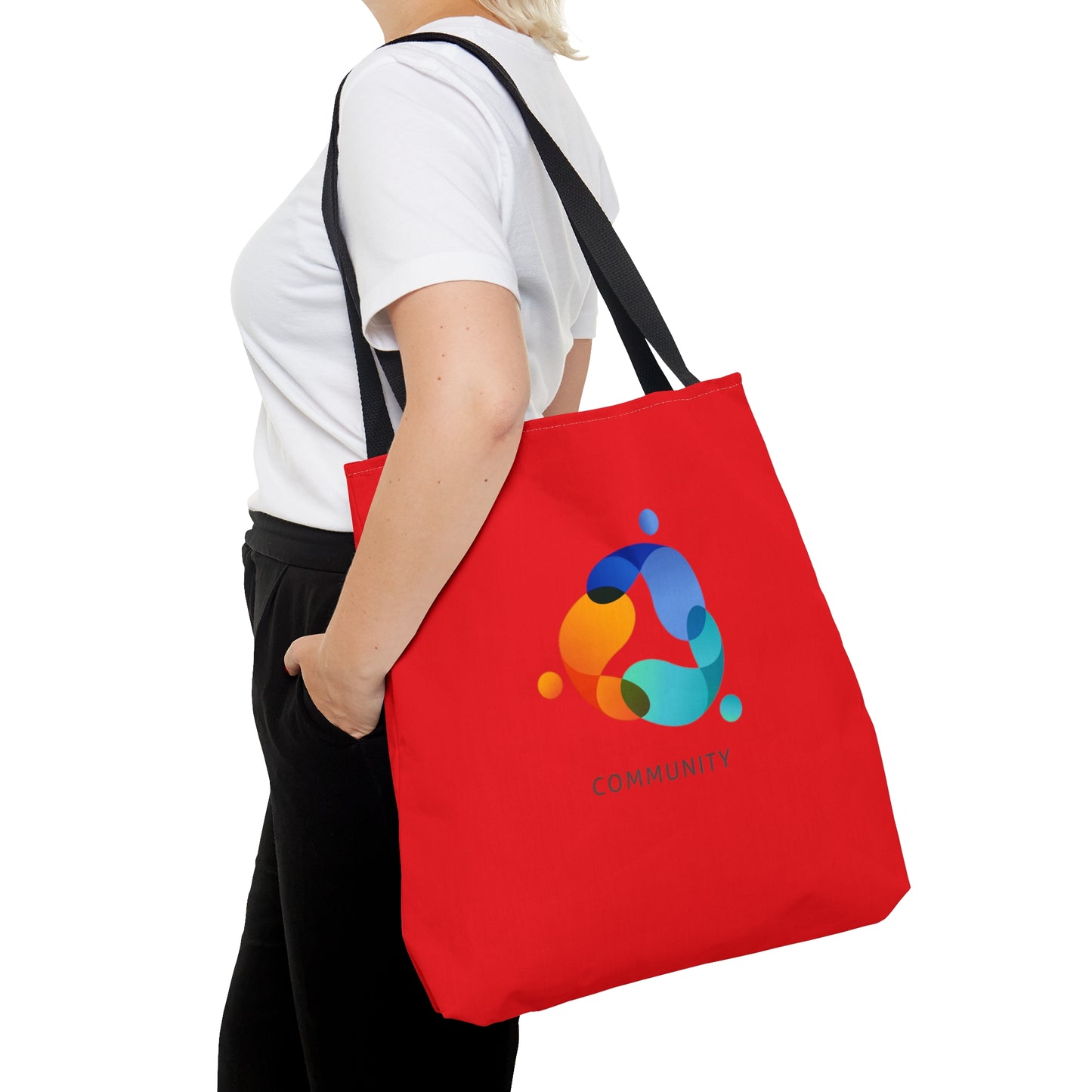 Red Community Tote Bag