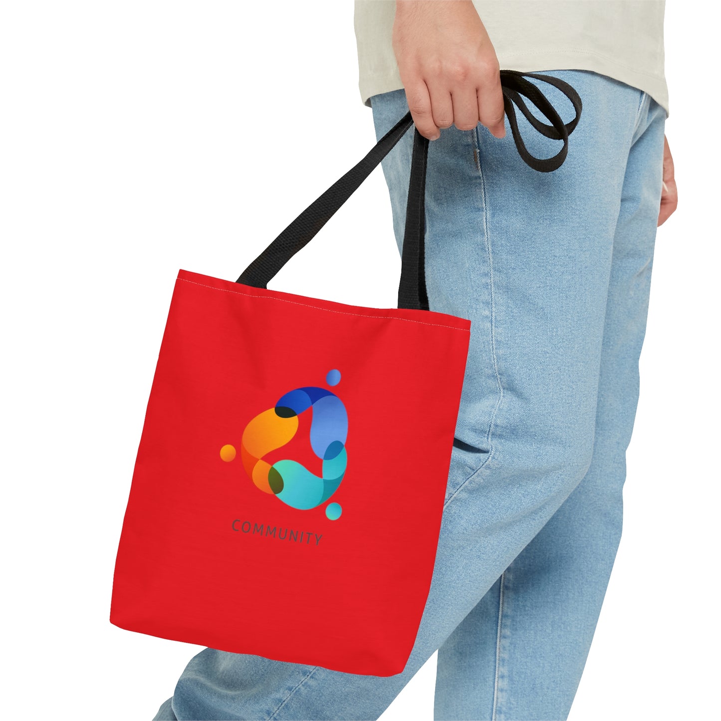 Red Community Tote Bag