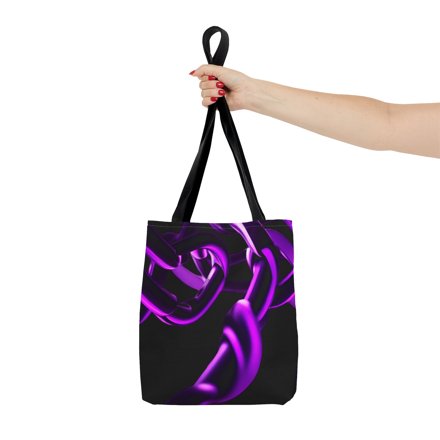 Purple Chain Tote Bag