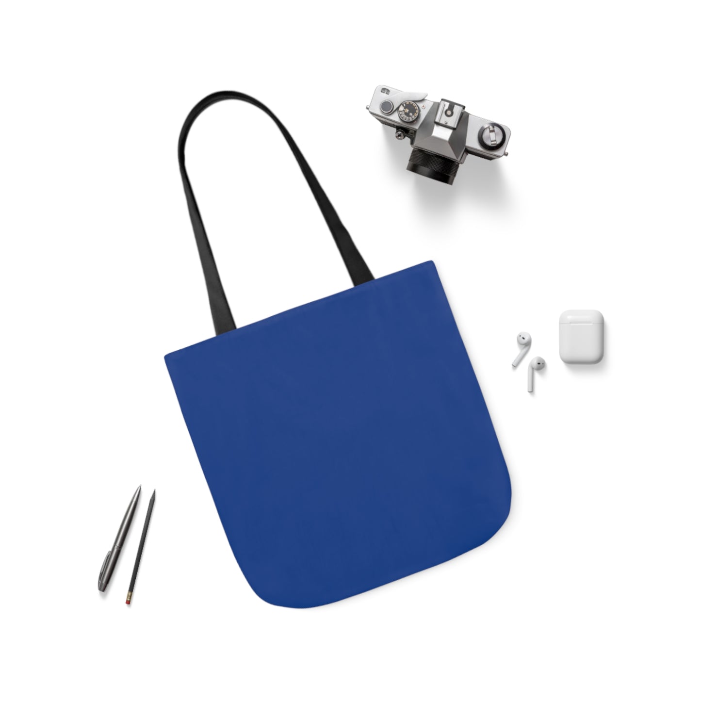 Dark Blue Canvas Tote Bag