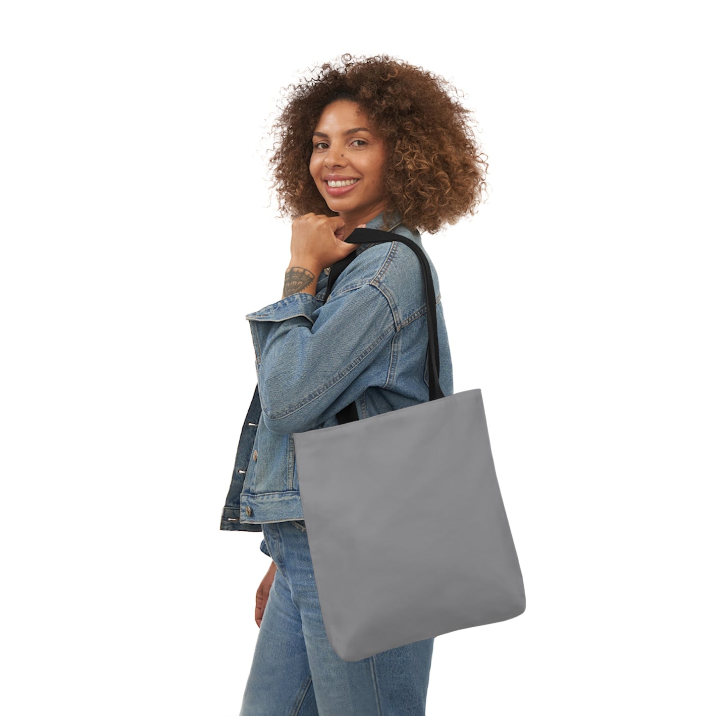 Grey Canvas Tote Bag