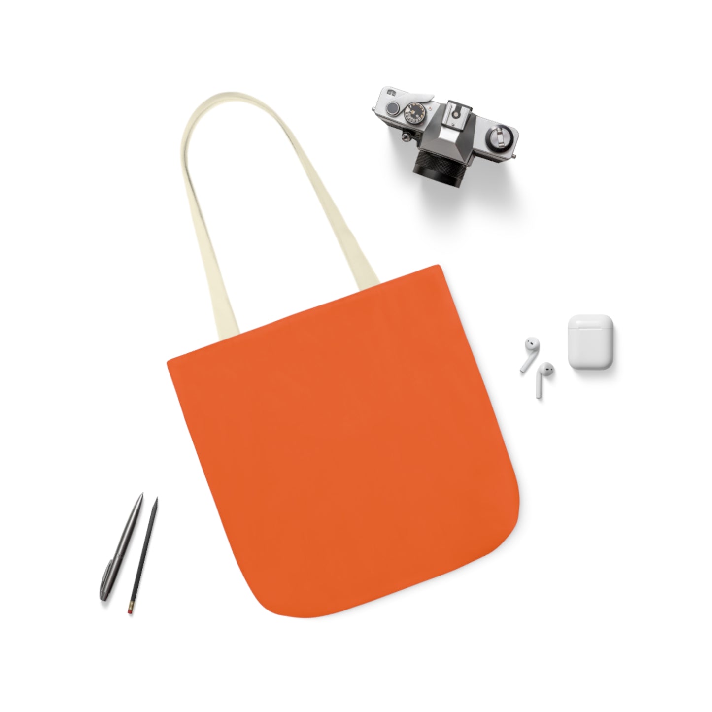 Orange Canvas Tote Bag