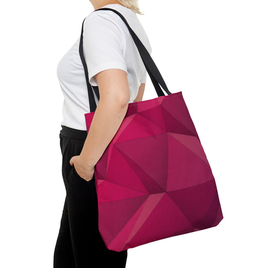 Pink Tote Bag (Geometric Patterns)