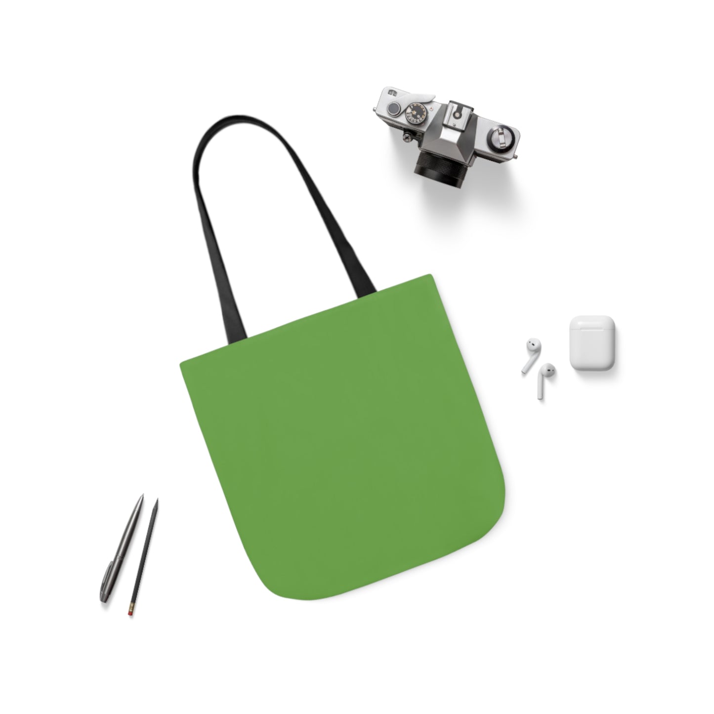 Green Canvas Tote Bag