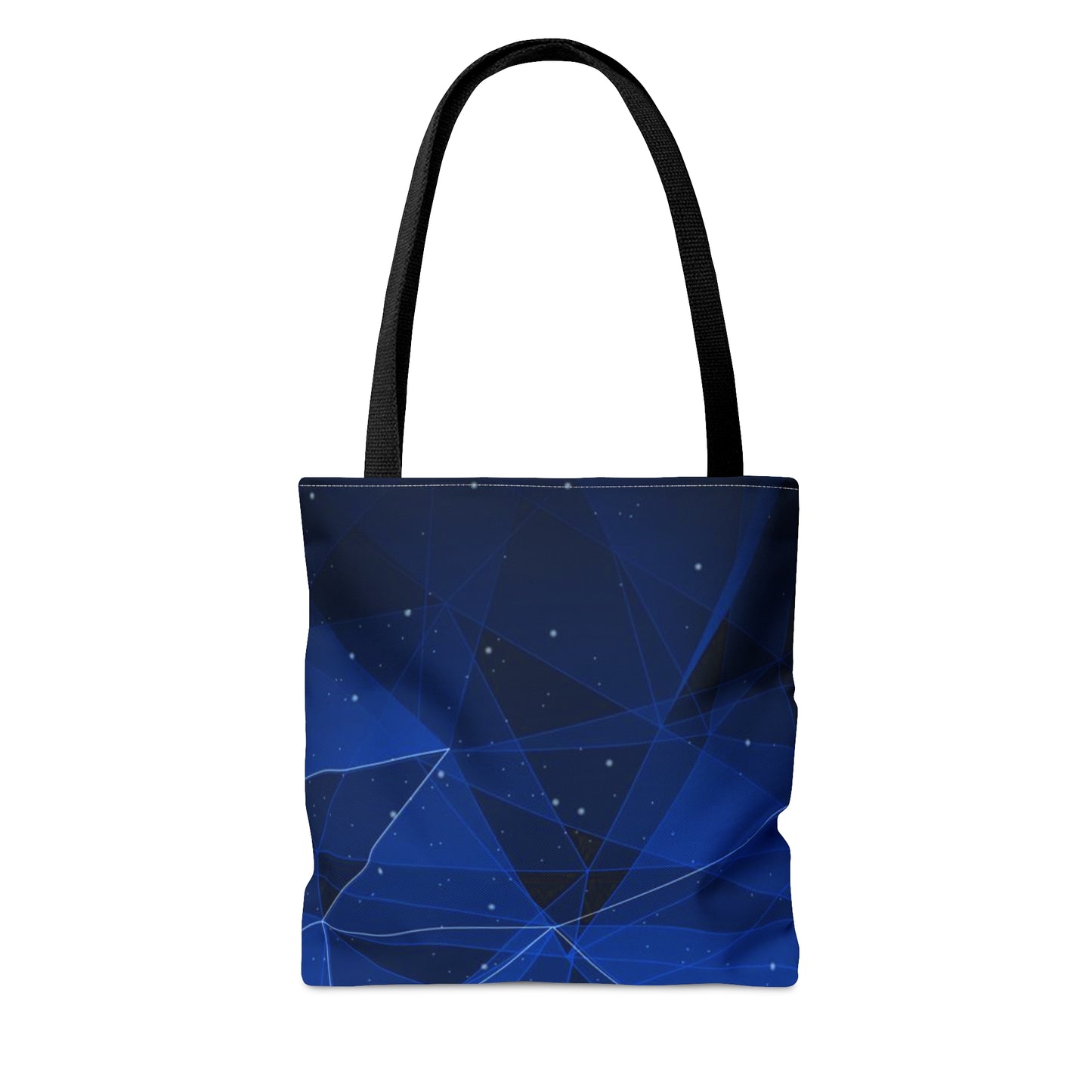 Dark Blue Tote Bag (Geometric Patterns)