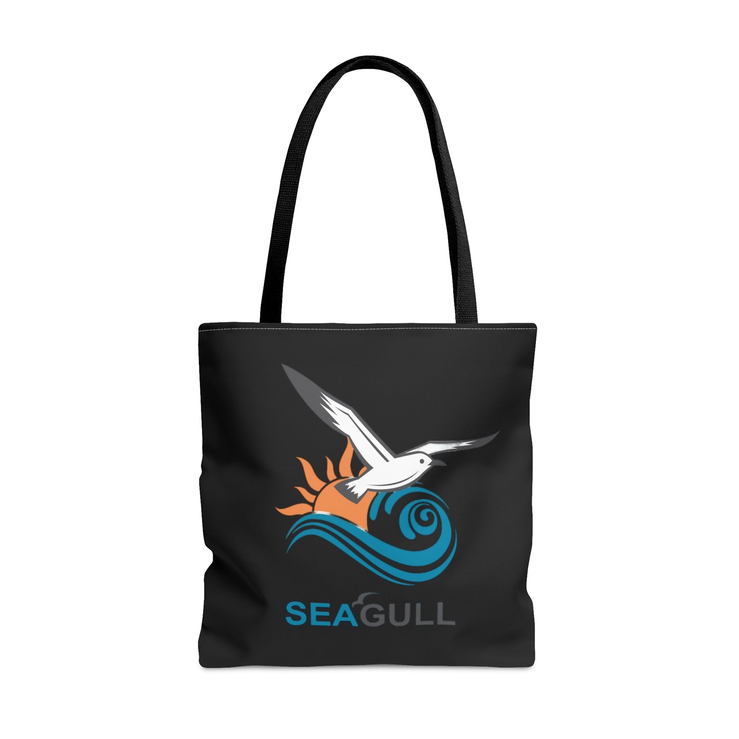 Black Seagull Tote Bag