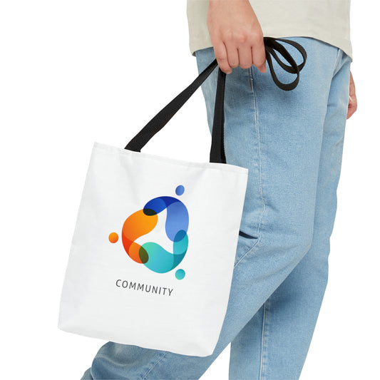 White Community Tote Bag