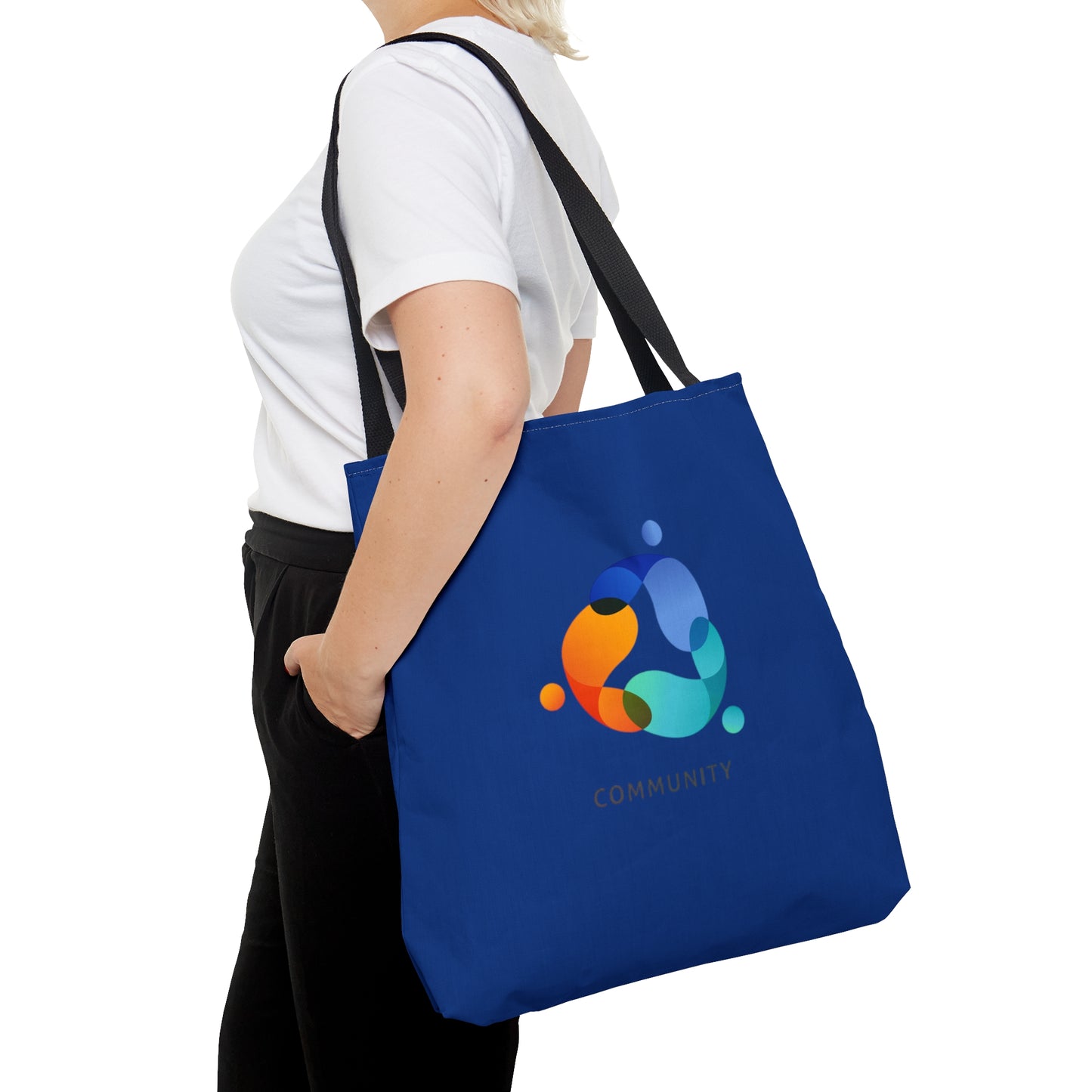 Dark Blue Community Tote Bag