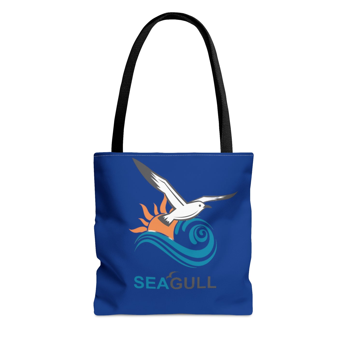 Dark Blue Seagull Tote Bag