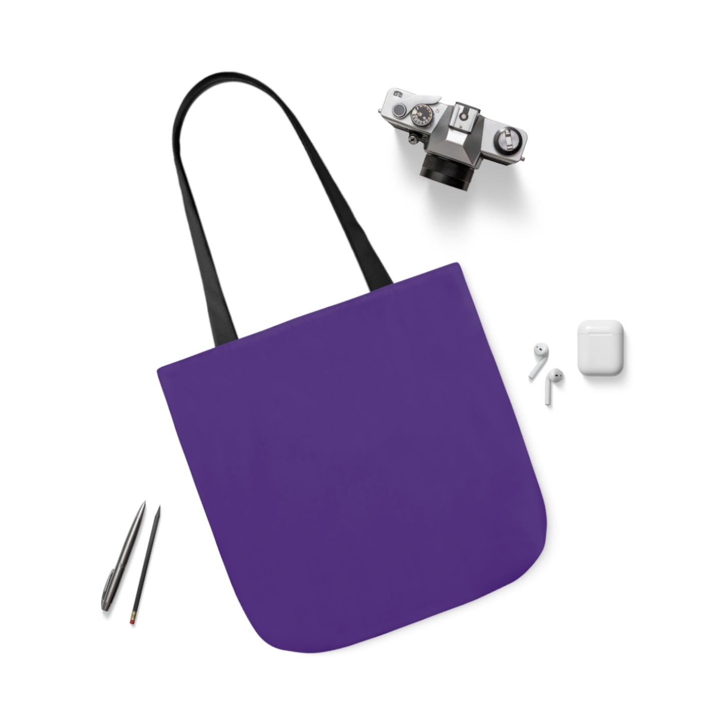 Purple Canvas Tote Bag