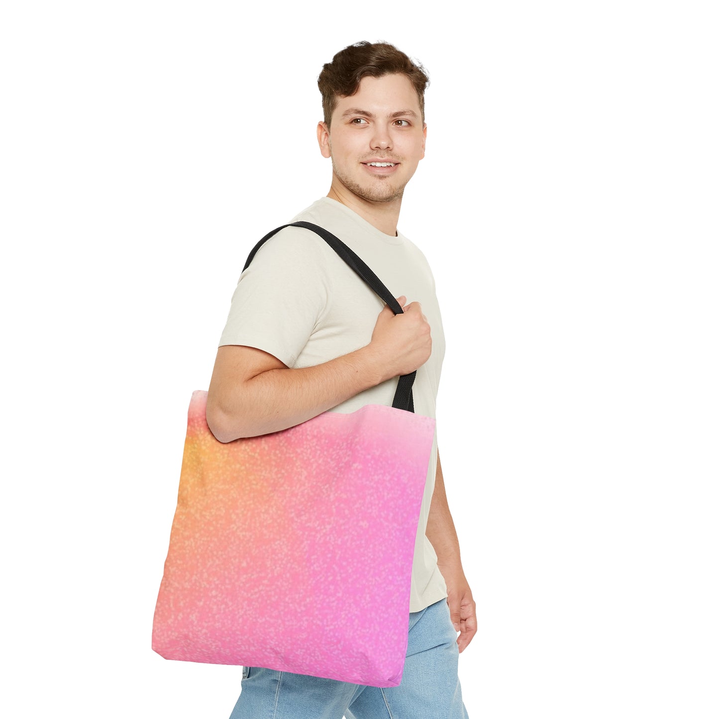 Glitter Smoke Pink Tote Bag