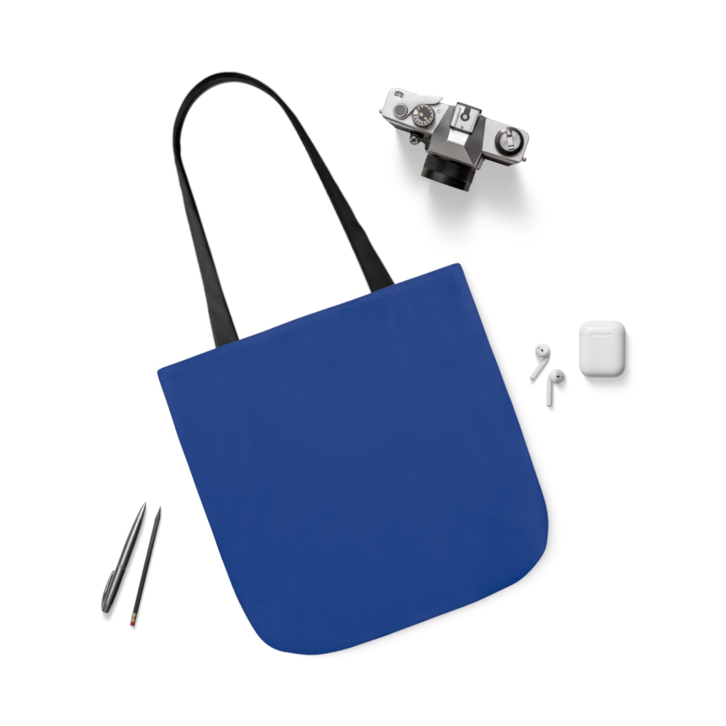 Dark Blue Canvas Tote Bag