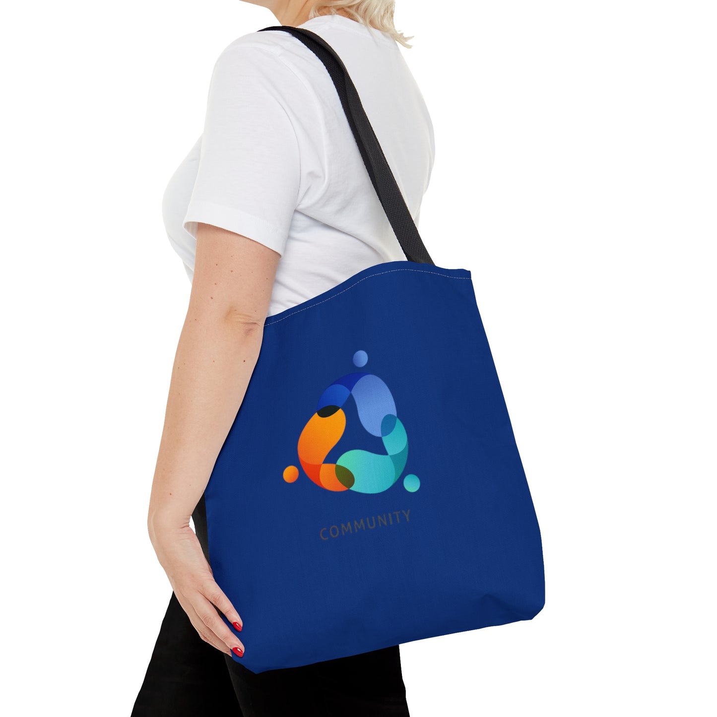 Dark Blue Community Tote Bag