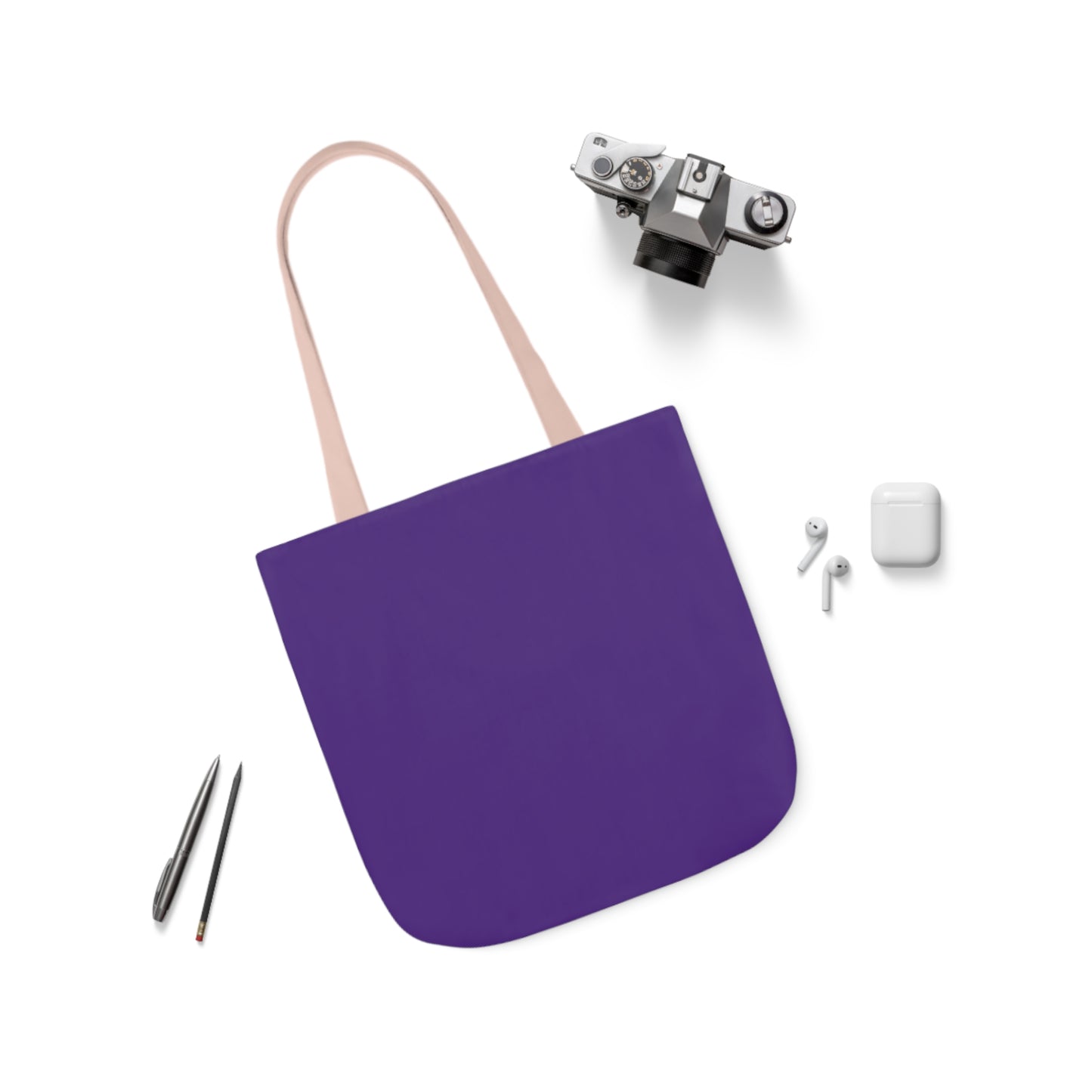 Purple Canvas Tote Bag