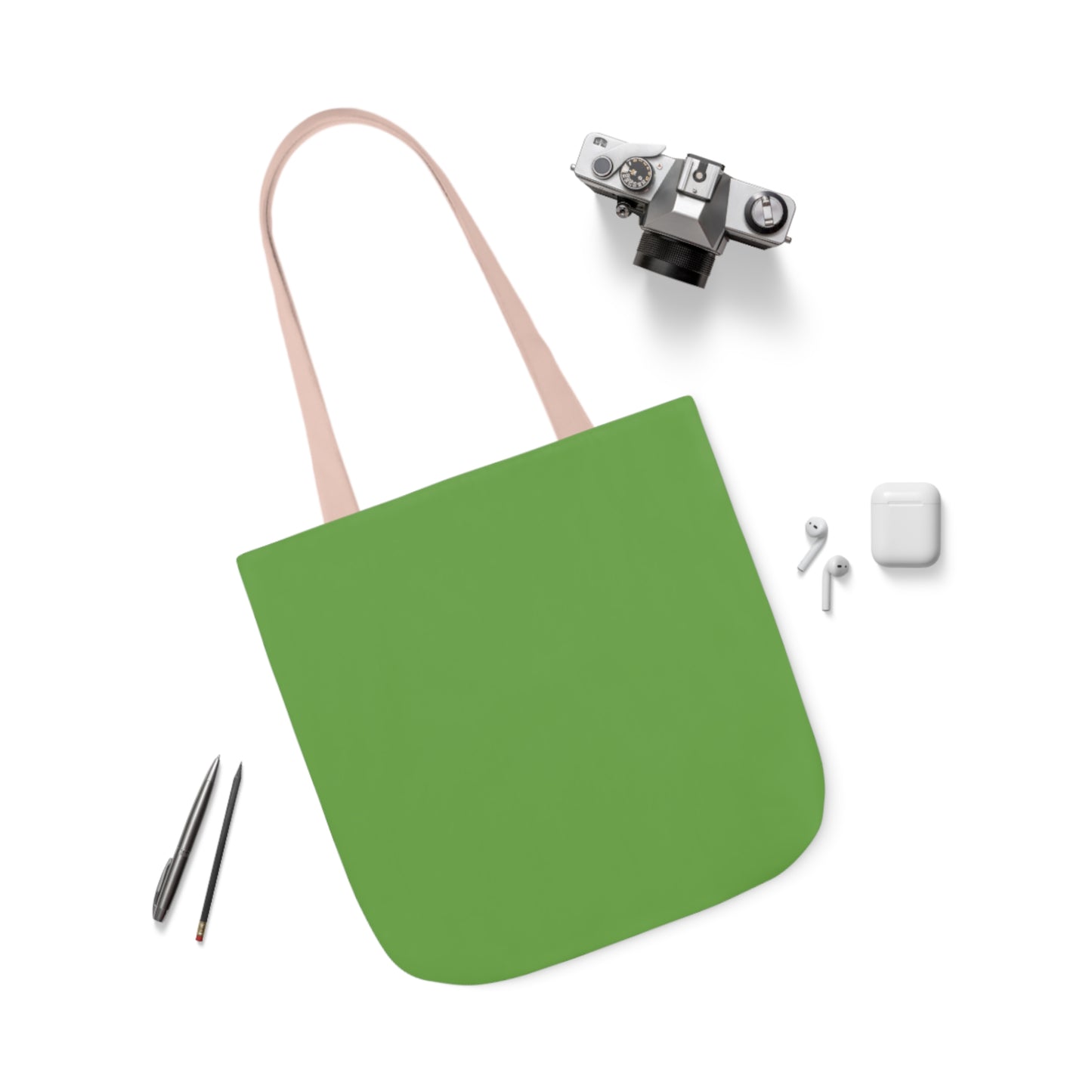 Green Canvas Tote Bag