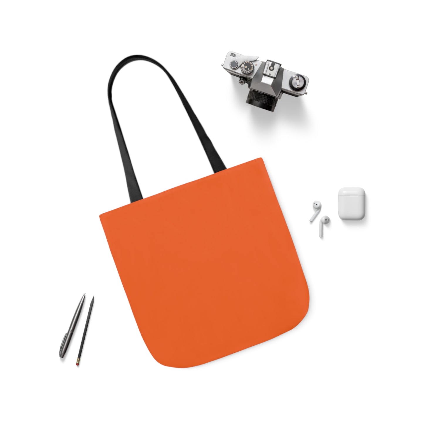 Orange Canvas Tote Bag