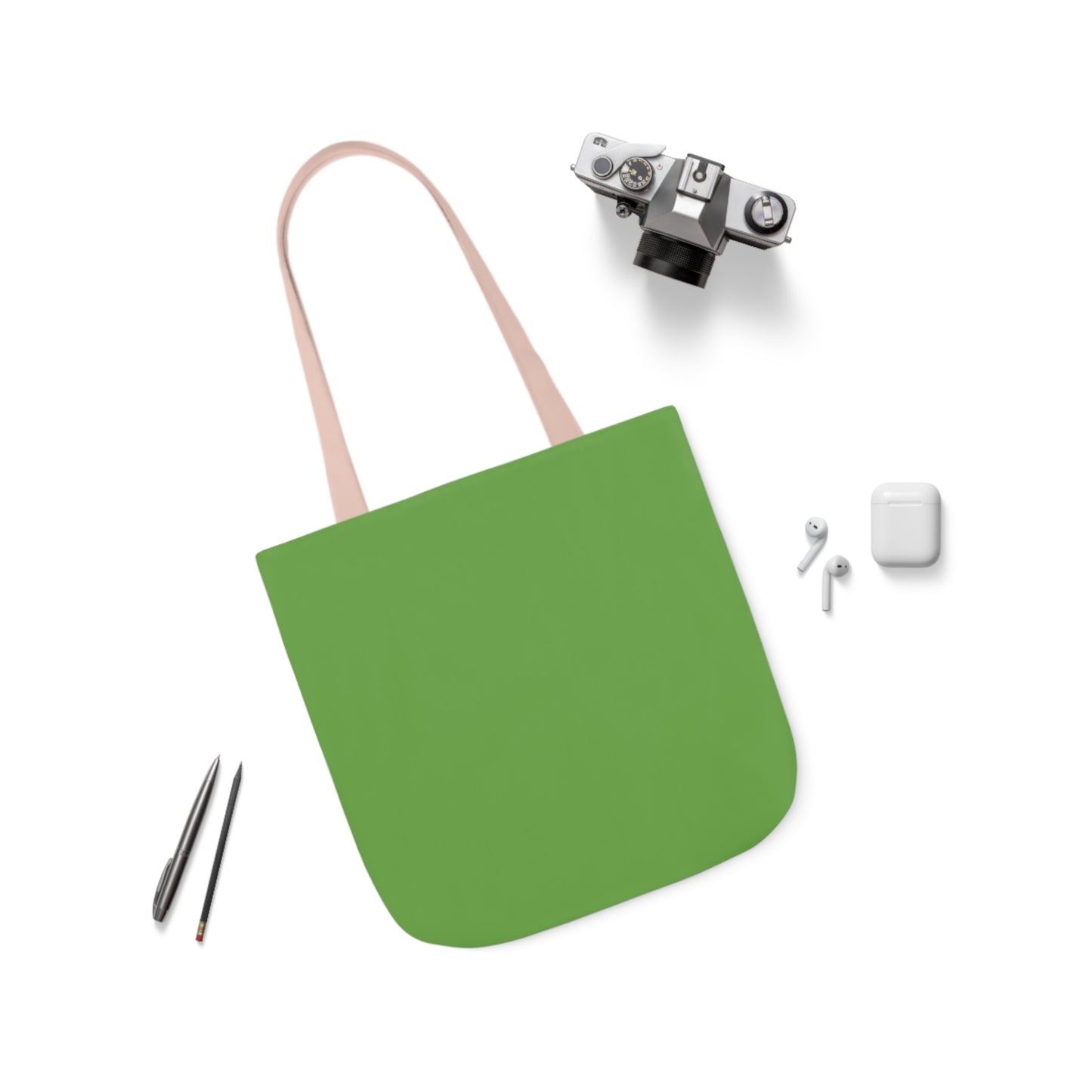 Green Canvas Tote Bag